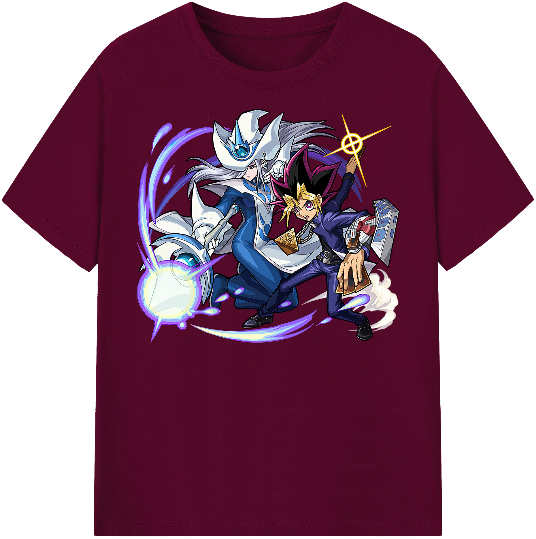 （画像用） 遊☆戯☆王 Yu-Gi-Oh! レディースカジュアルプリントTシャツ（綿100％）